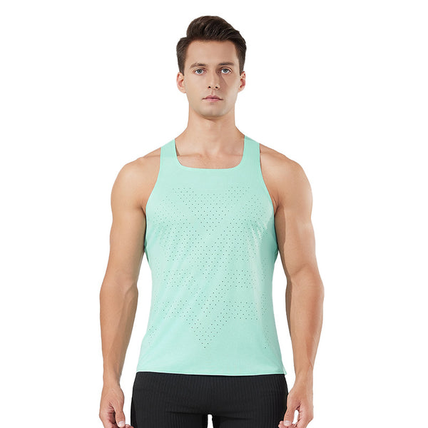 Nex Mira AeroPunch Tank: Unisex Ultra-Light Running Tank - Quick-Dry, Breathable, Perforated Design for Marathons, Gym & Outdoor Training